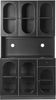 Vitrine LANGFORD Holz 100 cm 38 cm Schwarz Bild 5