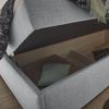 Stella Trading ARTOS 6 Boxbett 180x200 mit Bettkasten, Silber - Bequemes Doppelbett mit Kaltschaum Topper - 203 x 123 x 213 cm (B/H/T), (56-U22-89x) Bild 5
