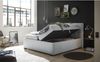 Stella Trading ARTOS 6 Boxbett 180x200 mit Bettkasten, Silber - Bequemes Doppelbett mit Kaltschaum Topper - 203 x 123 x 213 cm (B/H/T), (56-U22-89x) Bild 4