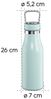 Xavax Trinkflasche, 500 ml, Drehverschluss, auslaufsicher, kohlensäurefest, Blau Bild 3