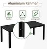 Outsunny Gartentisch Garten Esstisch Balkontisch aus Alu (Partytisch, 1-St, Terrassentisch), Polyholz, Schwarz, 190 x 84,5 x 72 cm Bild 4
