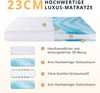 EGO HOME Matratze 140x200 cm H3 23 cm – Ergonomische 7-Zonen Hochwertige Kaltschaummatratze mit Waschbarem Bezug, Atmungsaktiv Schaumstoffmatratze Rollmatratze, Öko-Tex Zertifiziert Bild 2