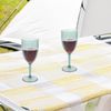 Spetebo Weinglas Mehrweg 350 ml transparent grün 6er Set, Kunststoff, Camping Weinkelch wiederverwendbar Bild 4
