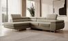 Selsey STEVIL - Ecksofa L-Sofa mit Schlaffunktion, Bettkasten, Ottomane links, Veloursbezug Beige Bild 5