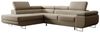 Selsey STEVIL - Ecksofa L-Sofa mit Schlaffunktion, Bettkasten, Ottomane links, Veloursbezug Beige Bild 4