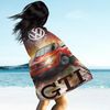 BERONAGE Strandtücher VW Volkswagen Badetuch Golf GTI Rot 75x150 cm, 100% Baumwolle (1-St), Frottee in Velours-Qualität Bild 2