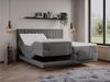 Vente-unique - DONISI Bett SamtStoff Grau - B 188 cm x H 118 cm x L 215 cm Bild 2
