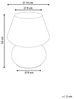Tischlampe LOBO Glas Weiß Bild 3