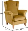 Ohrensessel Katria Bezug Samtvelours Buche natur / mais 22825 Bild 2