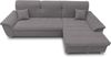 DOMO Collection Ecksofa Franzi, Couch in L-Form, Sofa, Eckcouch mit Rückenfunktion Polsterecke, Dunkelgrau, 279 x 162 x 81 cm Bild 3