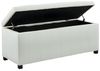 Vente-unique - CONCIERTO Sitzbank Kunstleder Weiß - B 49 cm x H 49 cm x L 130 cm Bild 4