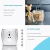 Intirilife Thermoglas, 4-tlg, Glas, 4x Borosilikatglas Thermoglas Bär Design Tee Kaffeeglas Bild 5