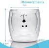 Intirilife Thermoglas, 4-tlg, Glas, 4x Borosilikatglas Thermoglas Bär Design Tee Kaffeeglas Bild 4