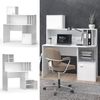 Schreibtisch Alwin Weiß 115 x 55 cm mit 2 Türen Vicco Bild 4
