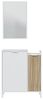 Garderobenset >Ethna< in Artik-Weiß/Natur - 77x91x24 (BxHxT) Bild 3
