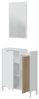 Garderobenset >Ethna< in Artik-Weiß/Natur - 77x91x24 (BxHxT) Bild 5