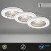 Di-Ka LED Einbauleuchte Kowali 3er Set weiß Ø 8,5 cm 4,7W, warmweiß Bild 4