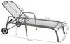 MWH Rollliege Savoy Stahlgestell Liege Gartenliege Sonnenliege Bild 3