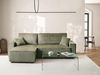 Eckschlafsofa 3-Sitzer ABACKA Cord Grün mit Stauraum rechtsseitig Bild 2