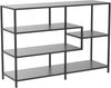Bücherregal SEAFORD Sideboard Metall und Esche schwarz Bild 5
