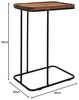 HOME DECO FACTORY, HD0403, Beistelltisch aus Akazienholz, Softness-Kollektion, Möbel, Tisch und Schreibtisch, Beistelltisch – zusammensetzbar, 40 x 55 x 30 cm, Schwarzbraun Bild 3