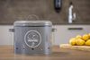 Kartoffeldose „Potato“ Ø 22 x H 22 cm – Karbonstahl Vorratsdose – in Anthrazit Bild 3