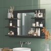 Badspiegelschrank Wilbur Anthrazit 78 x 50 cm mit Regalen Vicco Bild 5