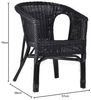 MiaMöbel Rattanstuhl 'Mina' schwarz Rattan Landhaus Bild 3