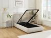 Vente-unique - VANARI Bett Stoff Beige - B 214 cm x H 95 cm x L 111 cm Bild 2