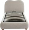 Vente-unique - VANARI Bett Stoff Beige - B 214 cm x H 95 cm x L 111 cm Bild 4
