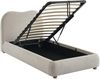 Vente-unique - VANARI Bett Stoff Beige - B 214 cm x H 95 cm x L 111 cm Bild 5