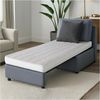 EVERGREENWEB Memory-Foam-Doppelmatratze für Schlafsofa, 14 cm hoch, orthopädische Wasserschaummatratze, hypoallergene und ergonimische Matratze mit weißem Bezug 140x190 – DAYBED Bild 2