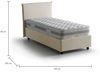 Talamo Italia - Chiaraluna-Einzelbett, Bettkasten mit Stoffbezug, 100 % Made in Italy, Öffnung vorne, inklusive Matratze 90x190 cm, Beige Bild 2