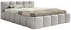Selsey Polsterbett 180x200 cm Modernes Bettgestell mit Lattenrost Elegantes Design in Hellgrau Szenil Toronto Robuster Holzrollrost für Komfort Bodenschonende Kunststoffgleiter Max Belastung 250 kg Bild 3