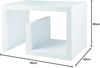 Los Angeles - Beistelltisch, Couchtisch, Beisteller mit kleiner Ablage, moderne Form, weiss Bild 3