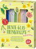 Blatt & Blüte Bunte Glas-Trinkhalme Bild 2
