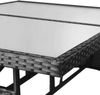 vidaXL Gartentisch Schwarz 140 x 80 x 74 cm Poly Rattan 318713 Bild 4