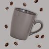matches21 HOME & HOBBY Tasse Kaffeetassen 6er Set einfarbig modern Vintage Steingut-Stil, 6-tlg, Keramik, Tee Kaffee-Becher, alt-rosa beige cremefarben grau, 300 ml Bild 4