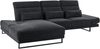 Beliani 'IKAST' Ecksofa, Stoff schwarz, linksseitig, 320 x 214 x 105 cm Bild 4