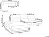 Beliani 'IKAST' Ecksofa, Stoff schwarz, linksseitig, 320 x 214 x 105 cm Bild 3