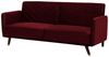 Schlafsofa 3-Sitzer Samtstoff rot SENJA Bild 4