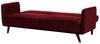 Schlafsofa 3-Sitzer Samtstoff rot SENJA Bild 5