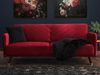 Schlafsofa 3-Sitzer Samtstoff rot SENJA Bild 2