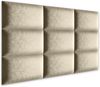 Muralo Samt Wandkissen Stoff Polsterpaneel Schlafzimmer Wohnzimmer Bett Wandpolster Bettkopfteil Lendekissen Modern Luxus Gepolstert Polster Paneel (Creme, 60x30 cm) Bild 4