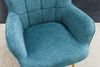 riess-ambiente Sessel SCANDINAVIA blau / natur (Einzelartikel, 1-St), Wohnzimmer · Stoff · Massivholz · mit Armlehnen · Scandinavian Design Bild 5