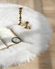 HEQUN Faux Lammfell Schaffell Teppich, Lammfellimitat Teppich Longhair Fell Optik Nachahmung Wolle Bettvorleger Sofa Matte (60x60 cm, Weiße) Bild 2