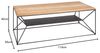 riess-ambiente Couchtisch ARCHITECTURE 110cm natur / schwarz (Einzelartikel, 1-St), Wohnzimmer · Eiche-Massivholz · Metall · geölt · mit Ablage · Design Bild 3