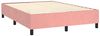vidaXL Boxspringbett mit Matratze Rosa 140x190 cm Samt 3137904 Bild 4