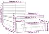 vidaXL Boxspringbett mit Matratze Rosa 140x190 cm Samt 3137904 Bild 2