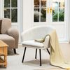 MEUBLE COSY Sessel Relaxsessel Lehnstühle Polsterstuhl Armsessel Einzelsofa mit Metallbeinen für Wohnzimmer Schlafzimmer Büro Vanity, Beige, 67. 5 x 64 x 74. 5cm, Metall Stoff Bild 2